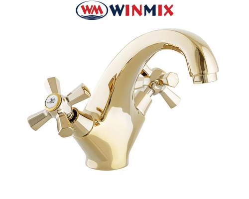 Смеситель для умывальника WINMIX Premium Retro Gold (Chr-161), Польша
