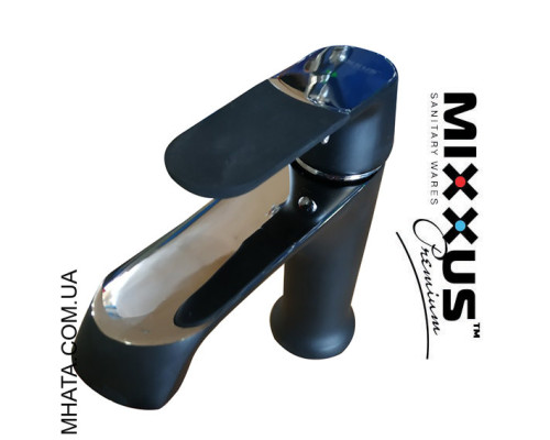 Змішувач для умивальника MIXXUS Missouri Black (чорний) (Chr-001), Польща