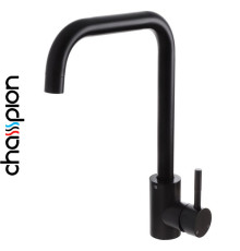 Змішувач для кухні чорний Champion Sus-011G Black, (нержавіюча сталь)