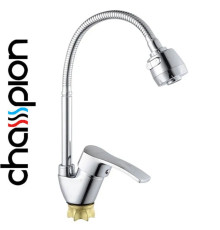 Смеситель для кухни рефлекторный гусак Champion YUB-011-279 NUT REFLECTOR BLACK