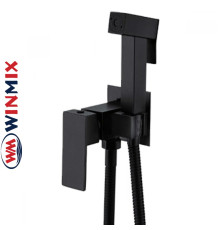 Смеситель для гигиенического душа черный Winmix KUB Black (Chr-333)