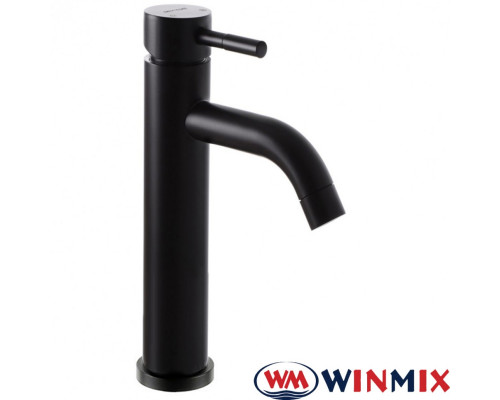 Смеситель для умывальника высокий WINMIX Sus-001B HIGH Black (Chr-001-B HIGH), Польша (нержавеющая сталь)