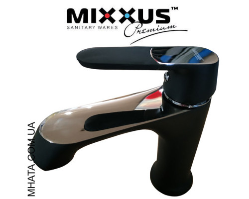 Змішувач для умивальника MIXXUS Missouri Black (чорний) (Chr-001), Польща
