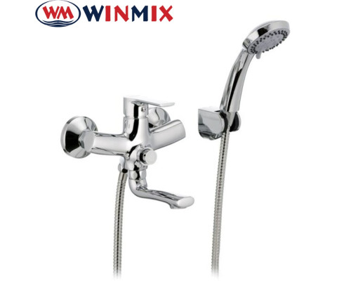 Смеситель для ванны короткий нос WINMIX Premium Push Euro (Chr-009), Польша