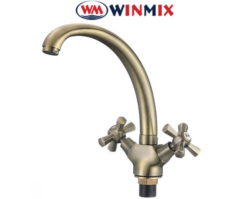 Змішувач для кухні ухо WINMIX Premium Retro Bronze (Chr-273), Польща