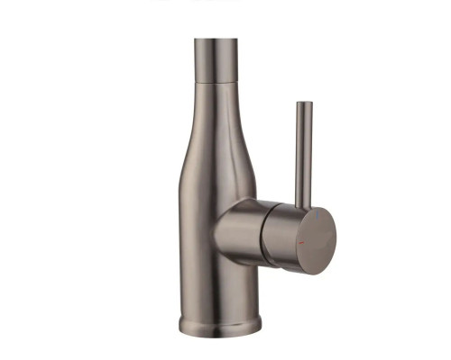 Смеситель для кухни с выходом под осмос KI-70026-07 (цвет графит) силиконовый гусак, Чехия