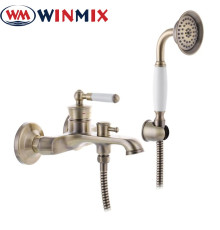 Смеситель для ванны короткий нос WINMIX Premium Vintage Bronze Euro (Chr-009), Польша