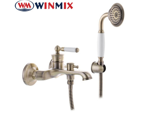 Смеситель для ванны короткий нос WINMIX Premium Vintage Bronze Euro (Chr-009), Польша