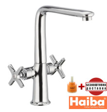 Змішувач для кухні Вухо HAIBA OXFORD NUT G (Chr-011)