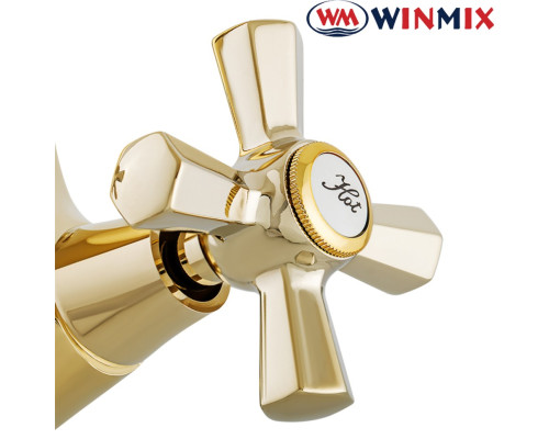 Смеситель для умывальника WINMIX Premium Retro Gold (Chr-161), Польша
