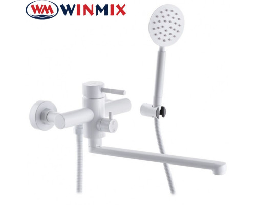 Змішувач для ванни довгий ніс WINMIX Sus White EURO (Chr-006), Польща (нержавіюча сталь)