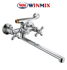 Смеситель для ванны длинный нос Winmix Premium Dominox Euro (Chr-140)