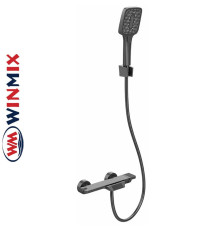 Змішувач для ванни короткий ніс Winmix Premium TERRA GRAPHITE (Chr-009), Польща