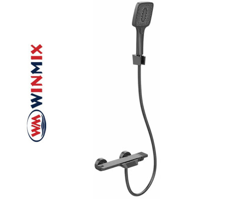 Змішувач для ванни короткий ніс Winmix Premium TERRA GRAPHITE (Chr-009), Польща