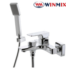 Смеситель для ванны короткий нос Winmix Premium Kvadro Euro (Chr-009), Польша