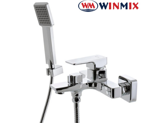Смеситель для ванны короткий нос Winmix Premium Kvadro Euro (Chr-009), Польша