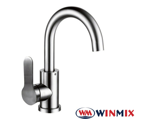 Змішувач для умивальника WINMIX DAX 011B (Chr-011B), Польща (нержавіюча сталь)