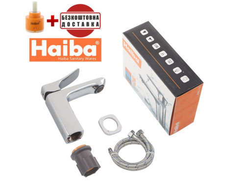 Змішувач для умивальника HAIBA BERGAMO NUT (Chr-001)