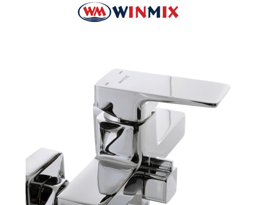 Смеситель для ванны длинный нос Winmix Premiun Kvadro EURO (Chr-006), Польша