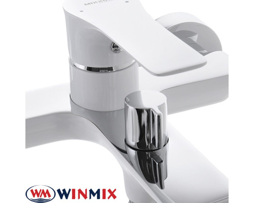 Змішувач для душової кабіни Winmix Premium EVA WHITE (Chr-003)