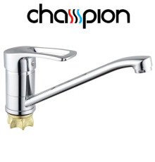 Смеситель для кухни елка на гайке 25см Champion Ped (Chr-555-181) Nut