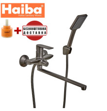 Змішувач для ванни HAIBA ALEX GRAPHITE EURO (Chr-006)