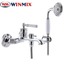 Смеситель для ванны короткий нос Winmix Premium Vintage Euro (Chr-009), Польша