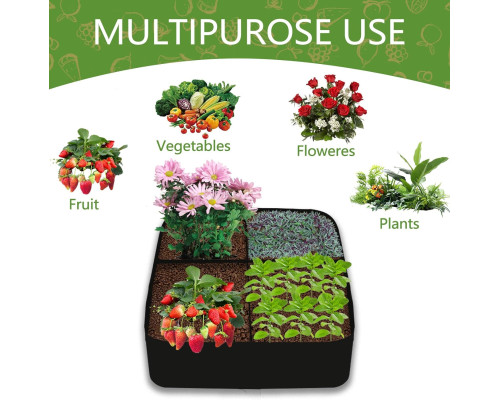 Клумба квадратная 60*60*30см Happy Garden 4 в 1