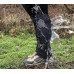 Гетры тактические/туристические бахилы, гамаши от дождя, снега, грязи с тросиком (черные)