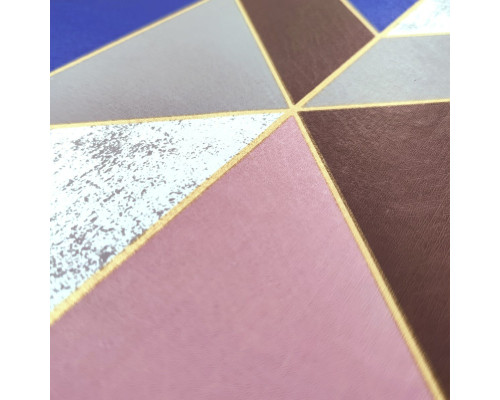 Самоклеющаяся пленка розовые треугольники 0,45х10м SW-00001225