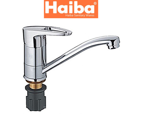 Змішувач для умивальника ялинка на гайці HAIBA XIDE Chr-555 15cm