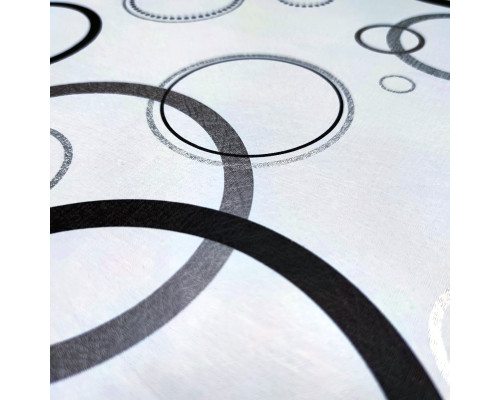 Самоклеющаяся пленка серебряные круги 0,45х10м SW-00001201