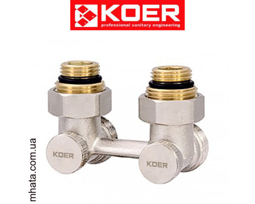 Узел нижнего подключения угловой для стальных радиаторов (резьба 3/4"*1/2") (бинокль)