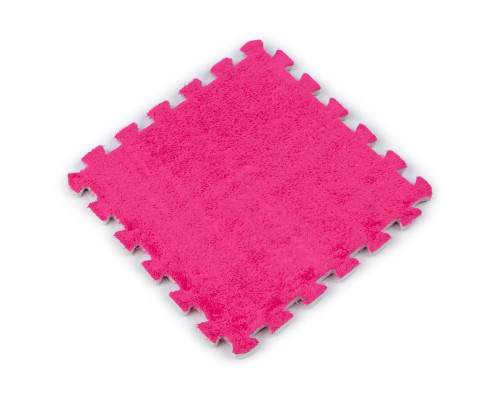 Підлога-пазл плюшевий РОЖЕВИЙ 30*30*1cm (D) SW-00002092