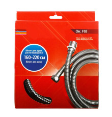 Шланг для душу розтяжний Cron на підшипнику F02.Chrome 1,60 м