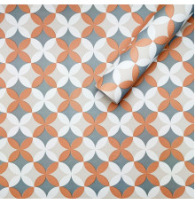 Самоклеющаяся пленка оранжевые цветы 0,45х10м SW-00001220