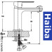 Змішувач для умивальника HAIBA ALEX (Chr-001)