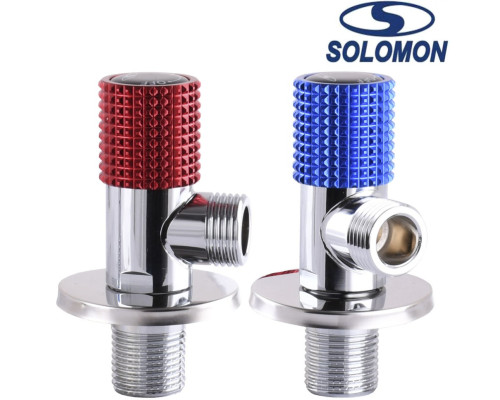 Solomon Кран радіаторний кутовий кераміка 1/2, Польща.