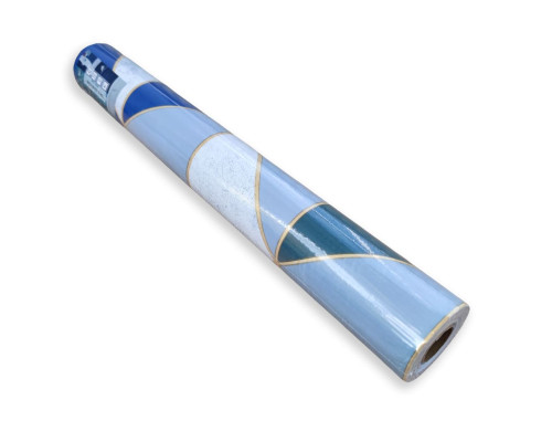 Самоклеющаяся пленка синие треугольники 0,45х10м SW-00001224