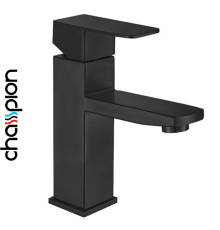 Змішувач для умивальника Champion KUB Black з нерж. сталі (Chr-001)