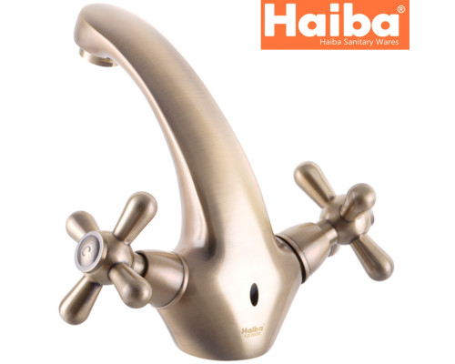 Змішувач для умивальника HAIBA DOMINOX BRONZE (Chr-161)