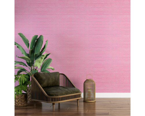 Самоклеюча 3D панель під рожеву цеглу 3080x700x3мм SW-00001757