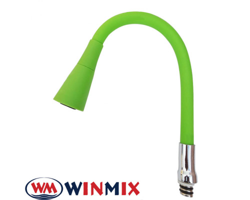Гусак силіконовий гнучкий Winmix "Дзвіночок" Green (зелений)