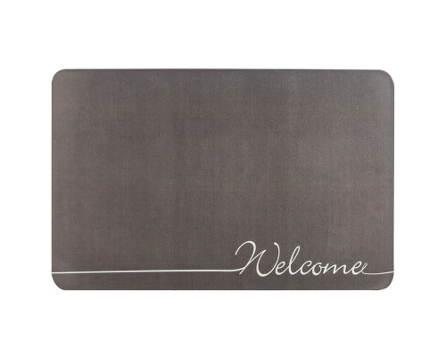 Вологопоглинаючий килимок сірий "Welcome" 38*58CM*3MM (D) SW-00001559