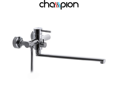 Смеситель для ванны длинный нос Champion Sus-006 EURO Chrome (хромированная нержавеющая сталь)