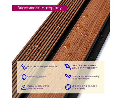 Декоративна PS рейка 2900*120*12мм (D) SW-00001753