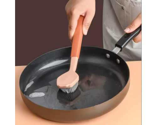 Ершик-щетка силиконовый для мытья посуды (синий)