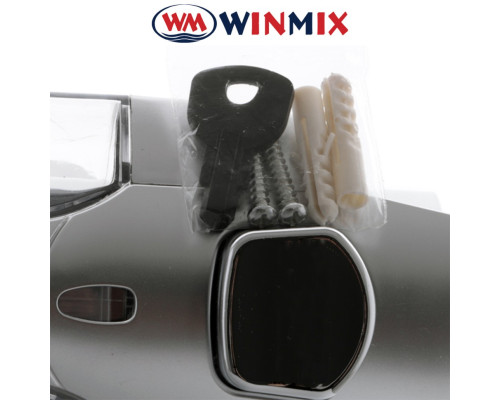 Дозатор для жидкого мыла настенный WInmix LR407 серый ( объем 350 мл)