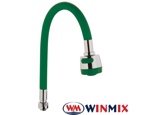 Гусак силіконовий гнучкий Winmix Green (зелений) дворежимний