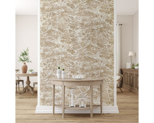 Декоративная ПВХ плита кремовый мрамор 1,22х2,44мх3мм SW-00001398